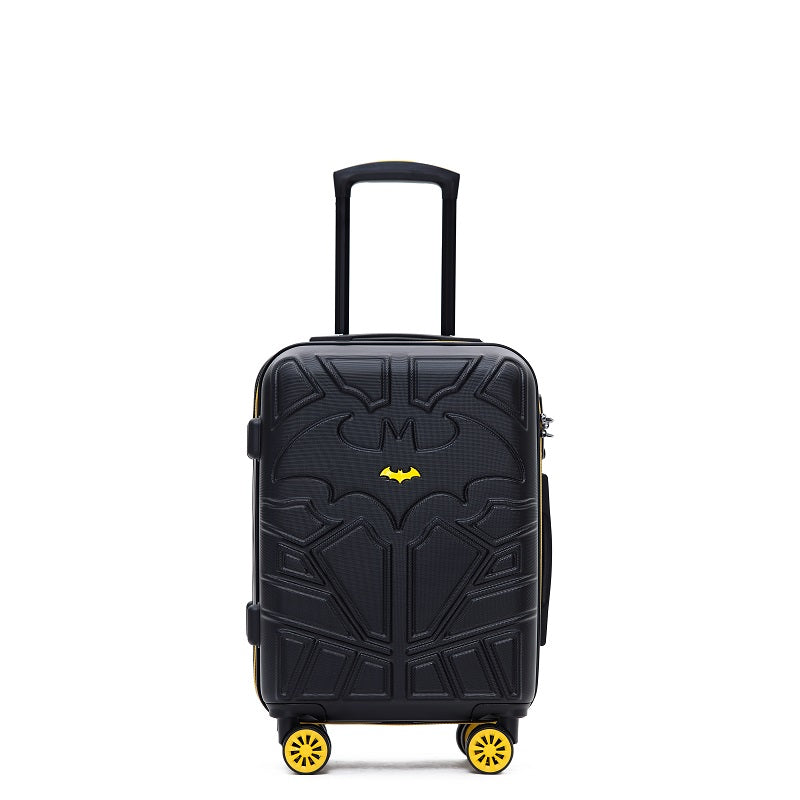 Batman 19-Inch Small 4-Wheel Hard Shell Suitcase - Black Luggage for Kids & Teens | Perfect for School Trips, Weekend Getaways & Air Travel