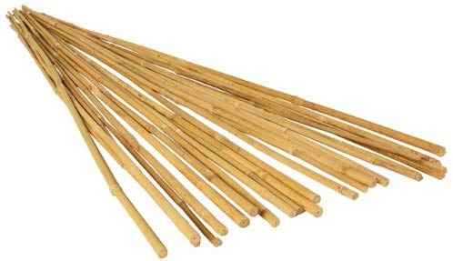 HORT™ Natural Bamboo Stakes - 40 Pack of 4ft (48in) Long, 12-14mm (1/2