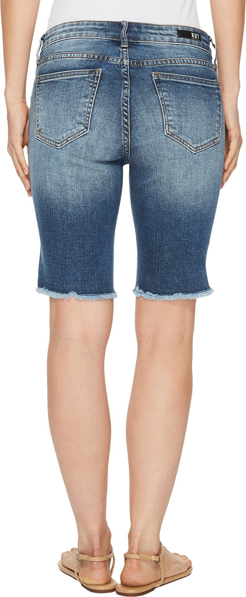 KUT from the Kloth Sophie Bermuda Jean Shorts for Women - High Waisted Denim Shorts with Comrade 0 10 Fit | Perfect for Summer, Beach, and Casual Outings