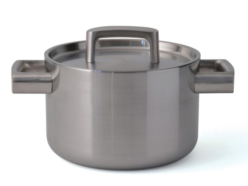 BergHOFF Ron 7-Piece 18/10 Stainless Steel 5-Ply Cookware Set with Covered Casserole, 3.2Qt - Perfect for Baking, Roasting & Serving Dishes at Family Dinners & Holiday Gatherings