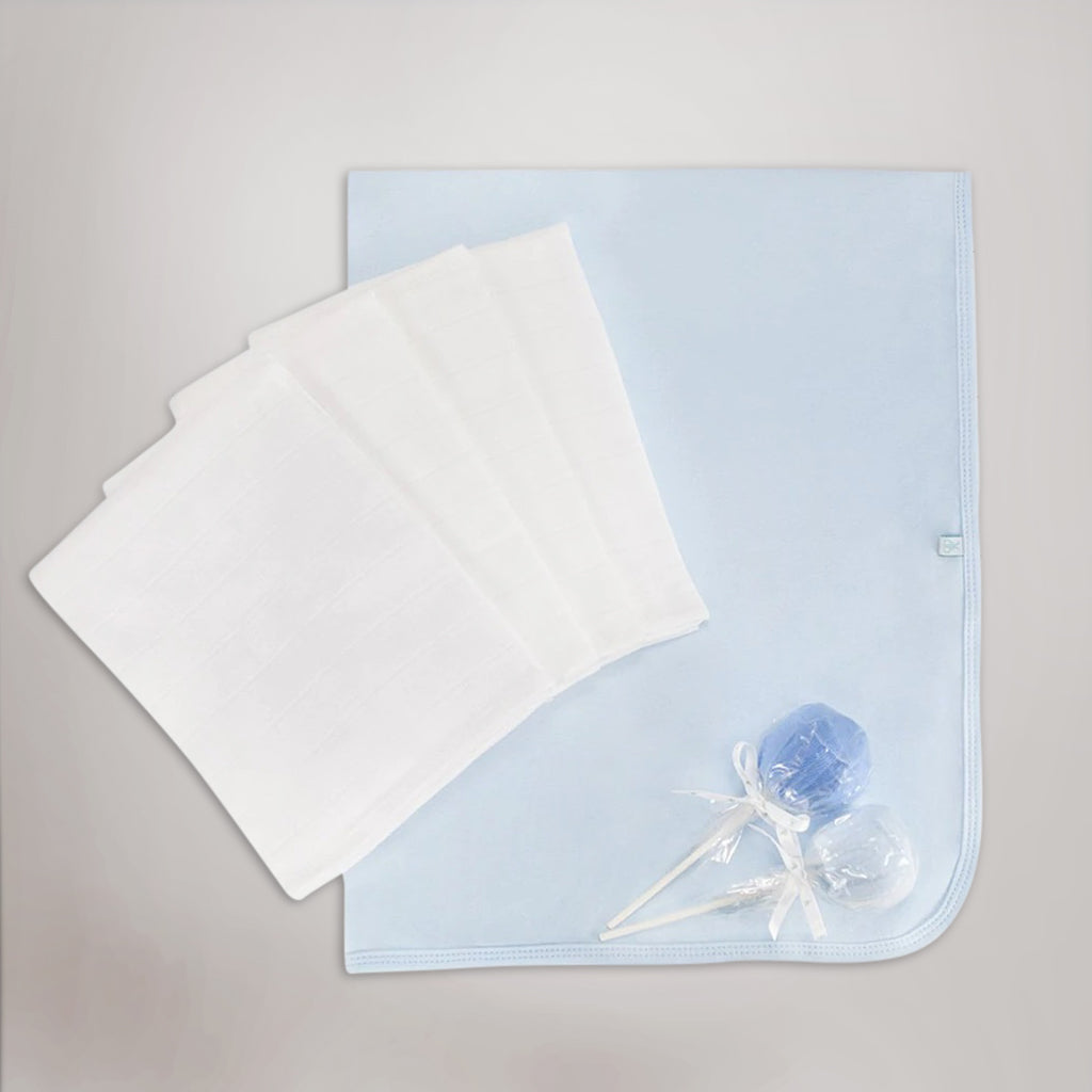 Soft Baby Boy Muslin Swaddle Blanket - Breathable & Lightweight for Newborns - Perfect for Swaddling, Nursing, and Stroller Cover