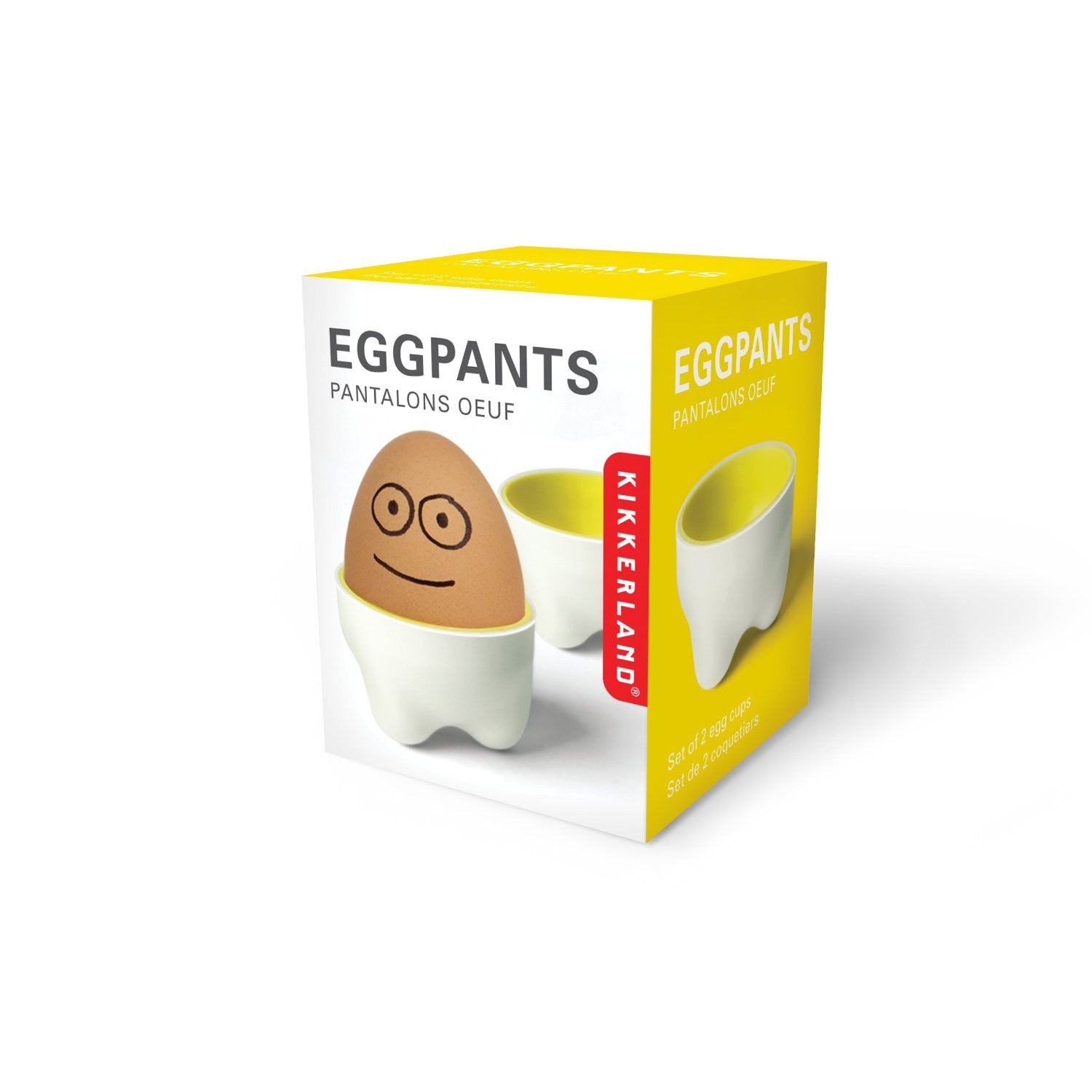 Kikkerland Funny Egg Pants - Set of 2 Novelty Kitchen Egg Warmers for Easter Decorations & Breakfast Table Fun