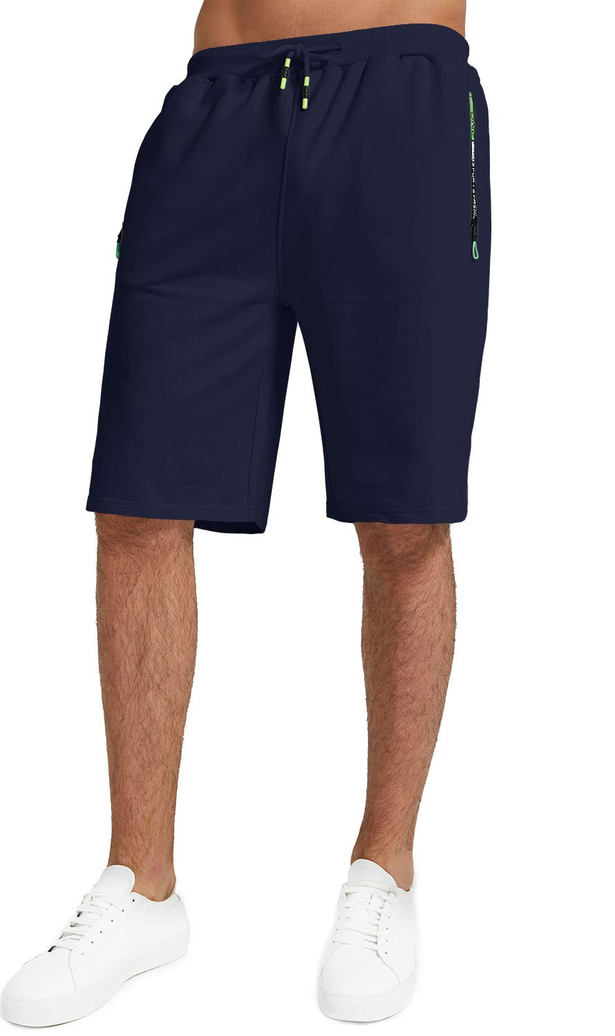 YTD Men's Casual Classic Fit Drawstring Shorts - Elastic Waist, Pockets - Perfect for Summer, Beach, Gym & Outdoor Activities