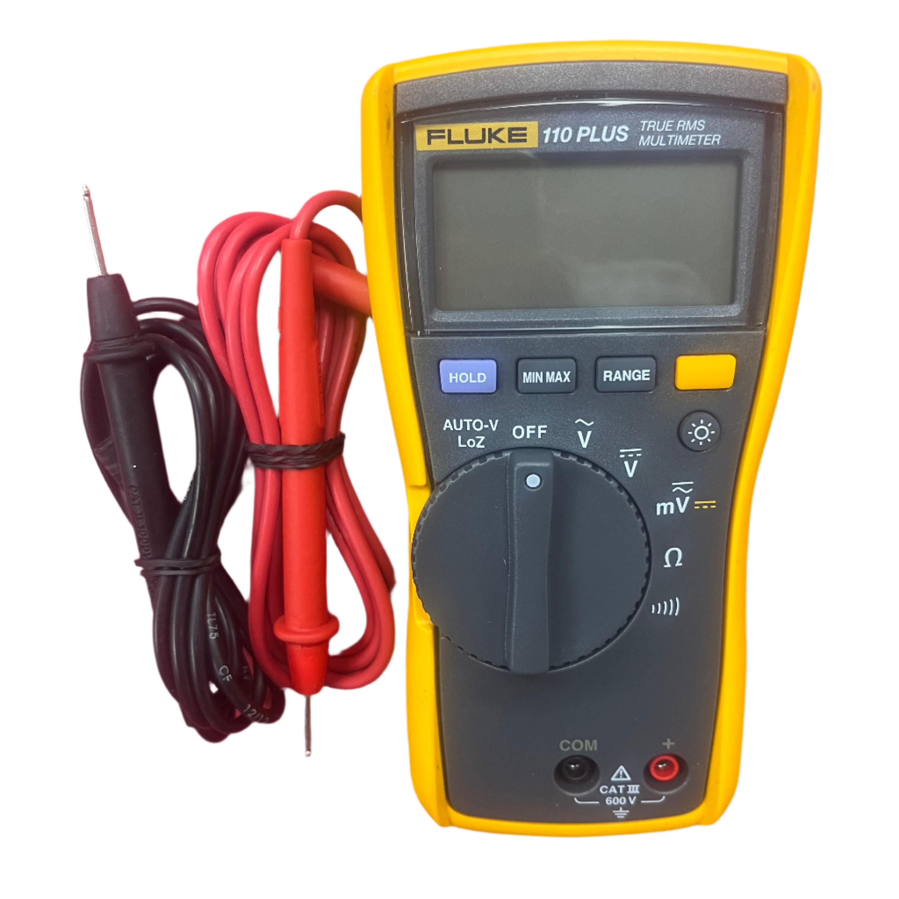 Fluke 110 Plus True RMS Digital Multimeter - Professional Electrical Tester for Home, Auto & Industrial Use | Measure Voltage, Current & Resistance