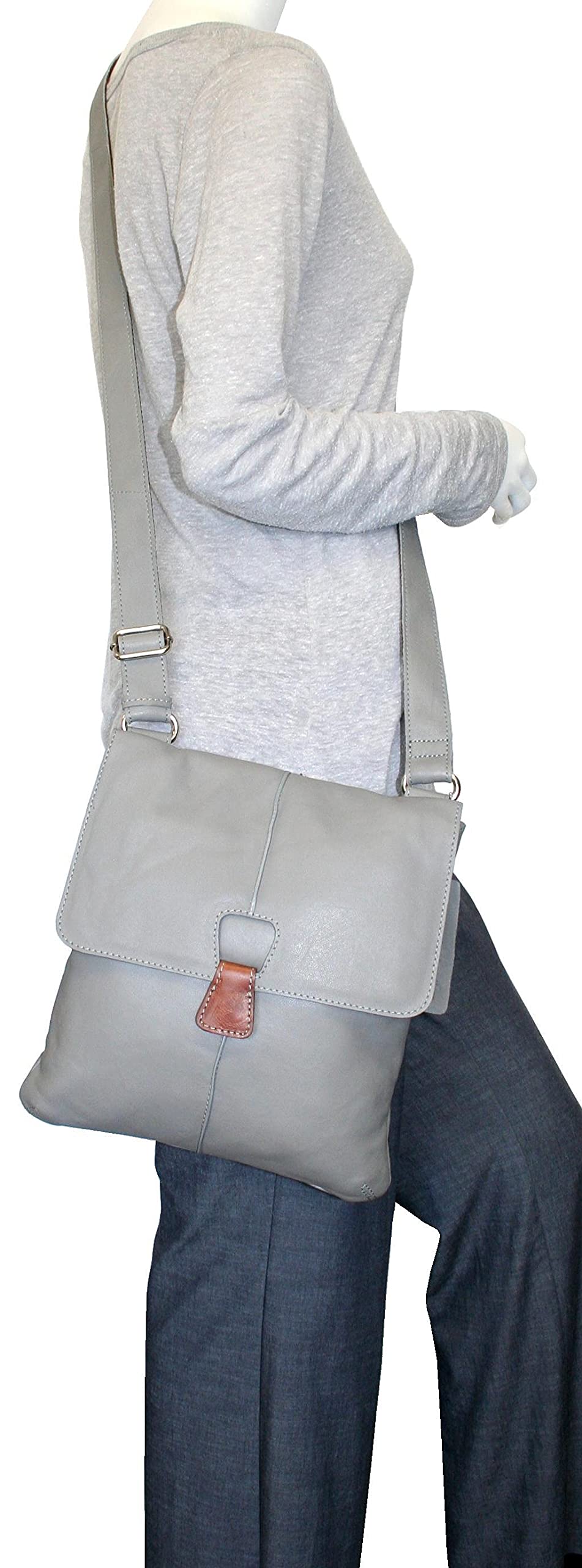 Premium Genuine Leather Crossbody Bag for Women - California Style Handmade Purse - Perfect for Travel, Shopping & Everyday Use