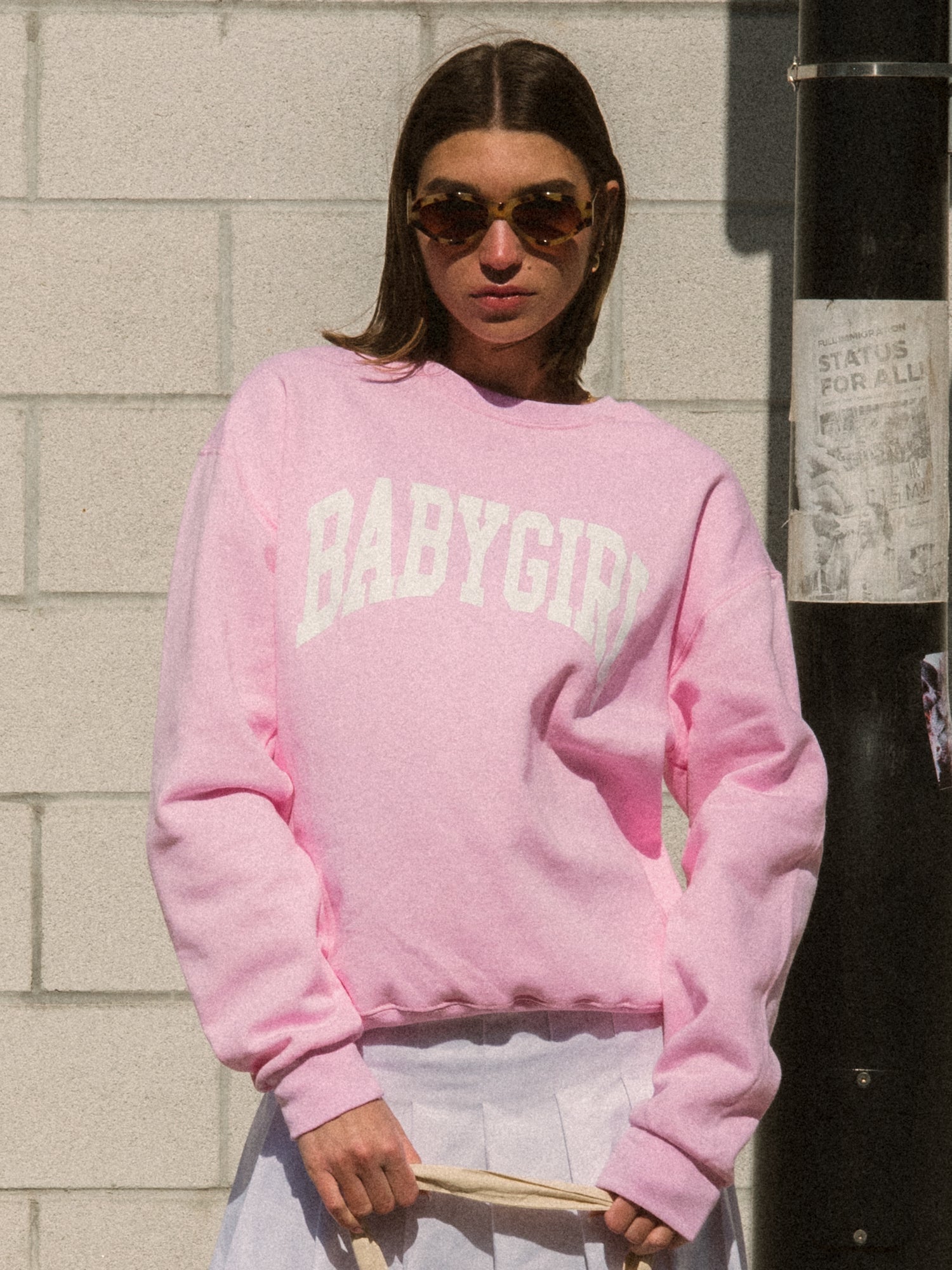 Baby Girl Crewneck Sweatshirt - Soft & Comfortable Cotton Pullover for Toddlers & Kids - Perfect for Playdates, School & Casual Outfits