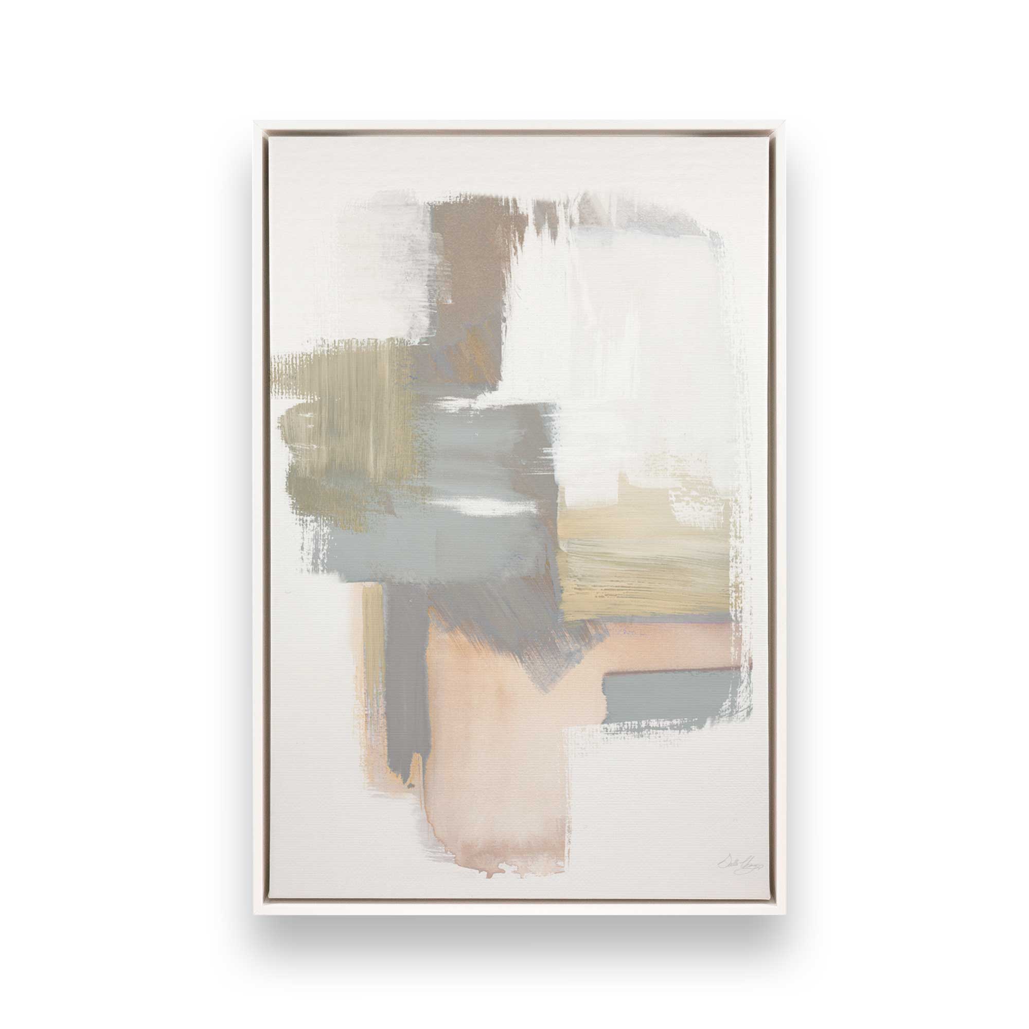 Beige Ballet v2 Canvas Wall Art Print - Elegant Dance Painting for Living Room, Bedroom & Office Decor