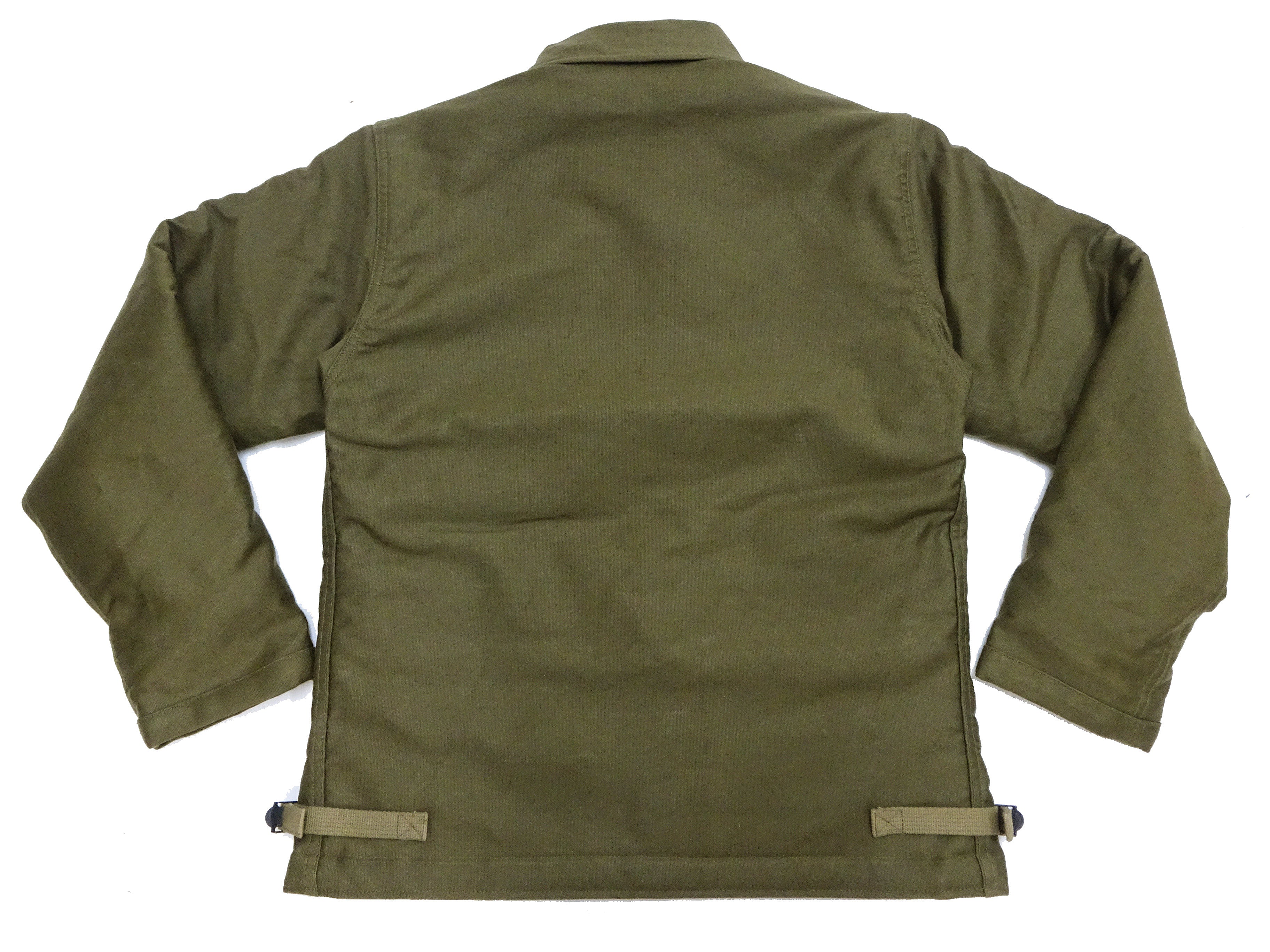 Buzz Rickson Men's U.S. Navy A-2 Deck Jacket - Authentic Reproduction in Jungle Cloth Outer Shell (BR15155, Olive Drab) - Perfect for Military Enthusiasts & Vintage Fashion