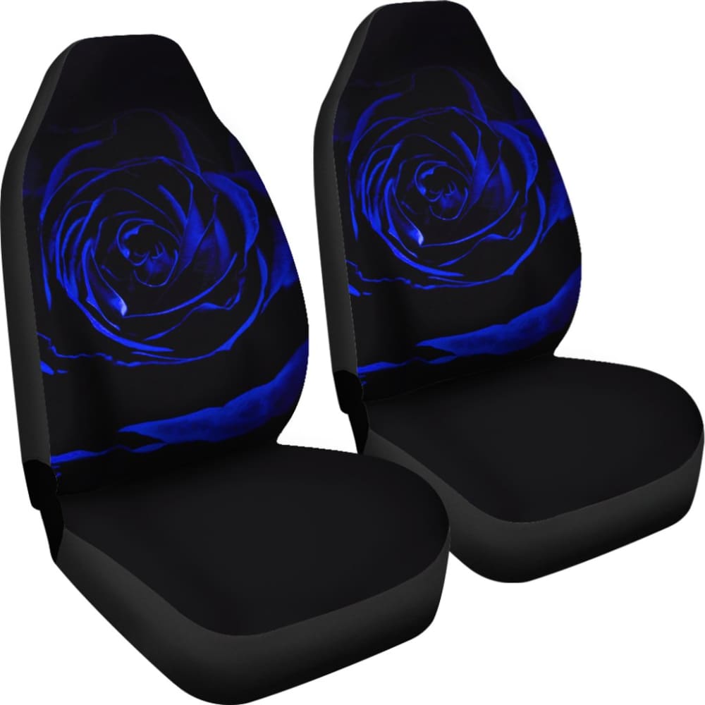 Blue Rose Bush Car Seat Covers - Perfect Gift for Floral Lovers | Waterproof & Durable Seat Protectors for Cars, SUVs & Trucks | Great for Road Trips & Daily Commutes