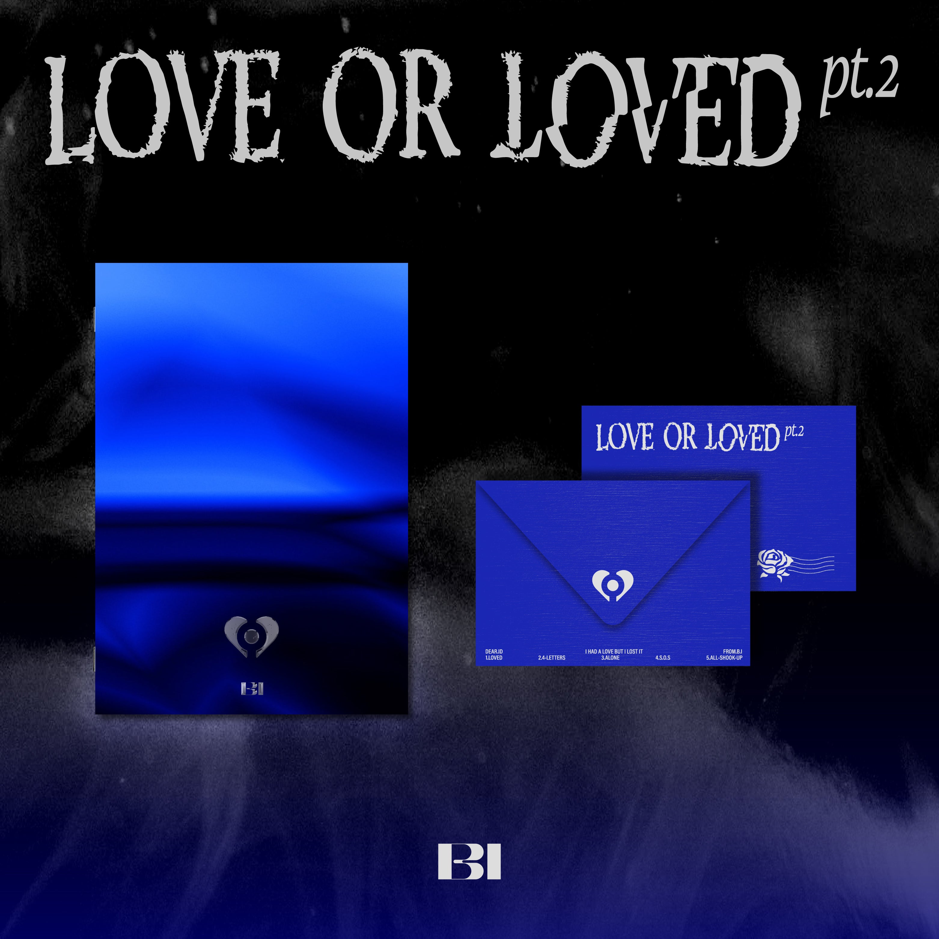 B.I ALBUM 'LOVE OR LOVED PART.2' - K-Pop Music CD | Perfect for K-Pop Fans & Collectors | Great for Gifts, Parties & Music Enthusiasts
