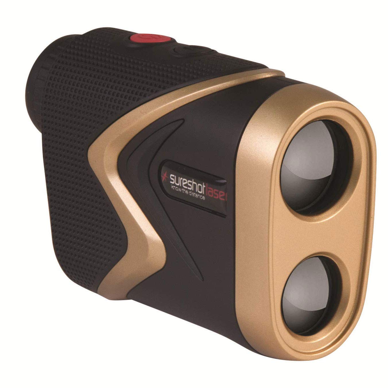 MGI Sureshot Pinloc 5000IPS Golf Laser Rangefinder - Black & Gold | High-Precision Distance Measurement for Golfers | Perfect for Tournaments & Practice Rounds