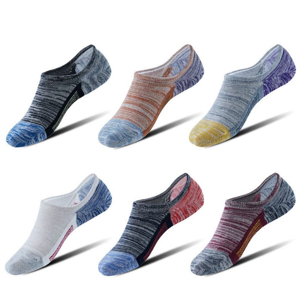 8 Pairs Men's Cotton Striped Short Socks - Soft Breathable Silicone Grip for Spring & Summer - One Size Fits Most - Perfect for Casual Wear, Sports & Daily Activities