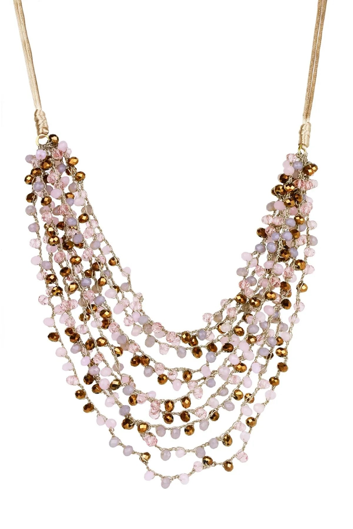 Stunning Mardi Beaded Statement Necklace for Women - Boho Chic Handmade Jewelry - Perfect for Parties, Weddings & Special Occasions