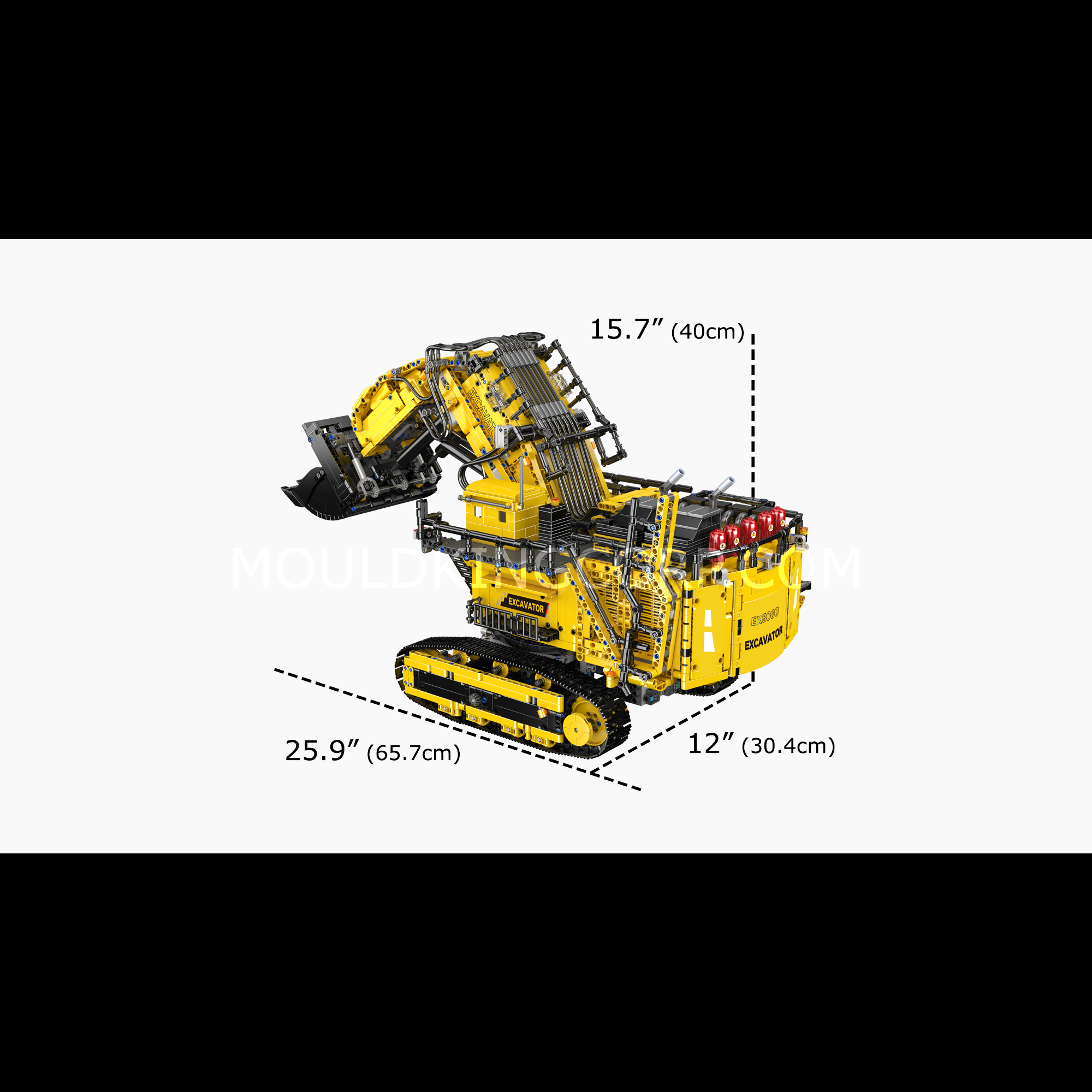 MOULD KING 17070 Liebherr R 9800 Mining Excavator Building Sets - 4,767 PCS Construction Toy for Adults & Kids | STEM Educational Model Kit for Engineering Enthusiasts | Perfect for Collectors, DIY Projects & Birthday Gifts
