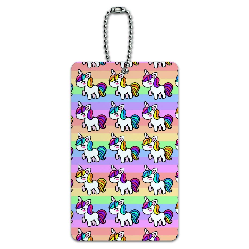 Adorable Kawaii Unicorn Pattern Luggage ID Tag - Cute Carry-On Suitcase Label for Travel Accessories, Perfect for Kids & Adults Backpacks, Duffel Bags & Suitcase Identification
