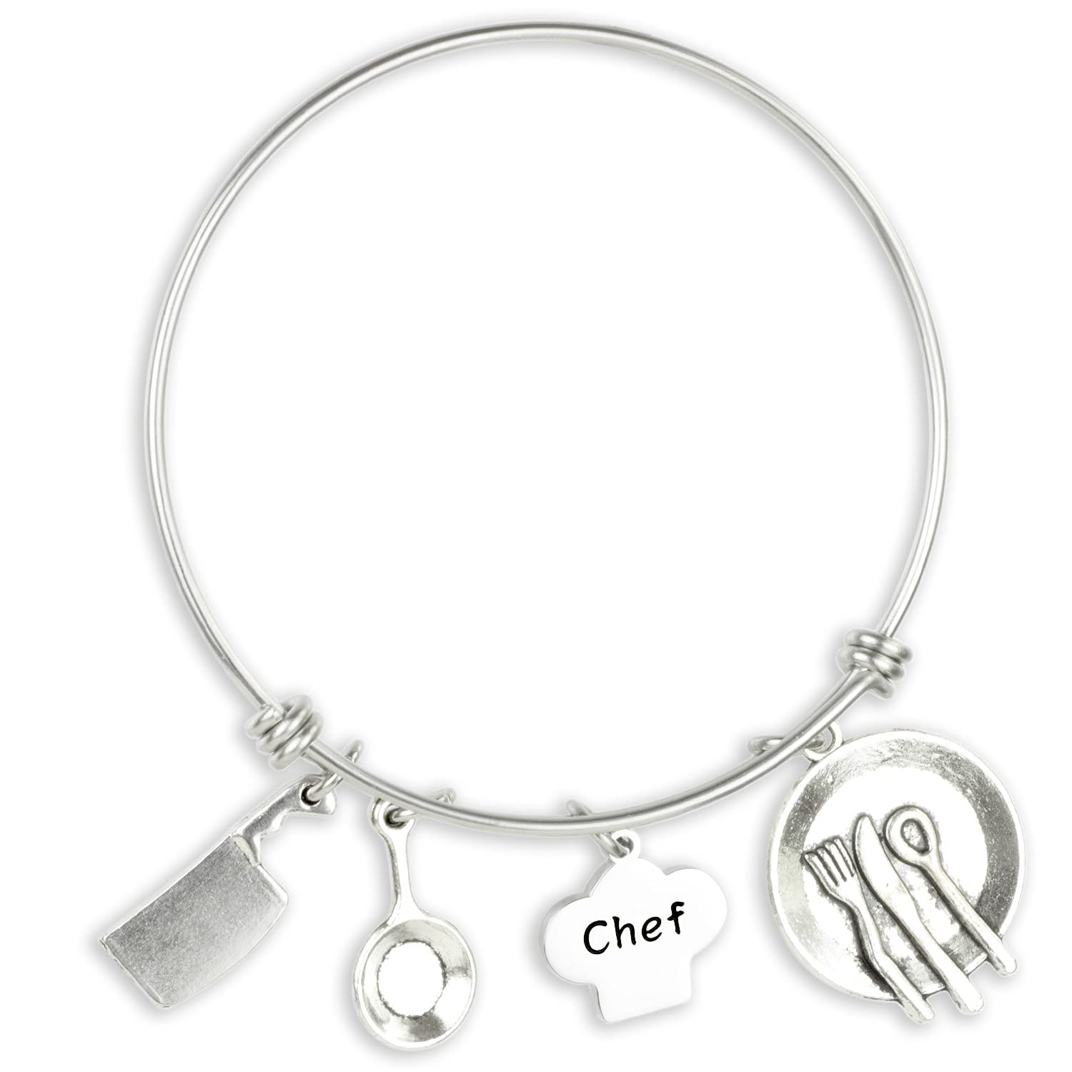 Hutimy Baking Themed Bracelet for Women - Chef Gifts, Culinary Jewelry for Cooking Enthusiasts - Perfect for Chefs, Bakers & Food Lovers (Kitchen, Cooking Class, Birthday Gift Idea)