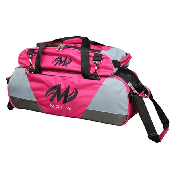 Motiv Ballistix 3 Ball Bowling Tote Bag - Durable Bowling Ball Carrier with Triple Ball Capacity for League Play & Practice - Perfect for Bowling Enthusiasts & Tournament Players