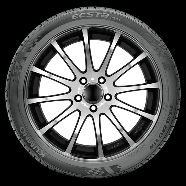 Kumho Ecsta PS31 195/55R15 85V High Performance Tire - Perfect for Sports Cars, Sedans & Daily Commuting