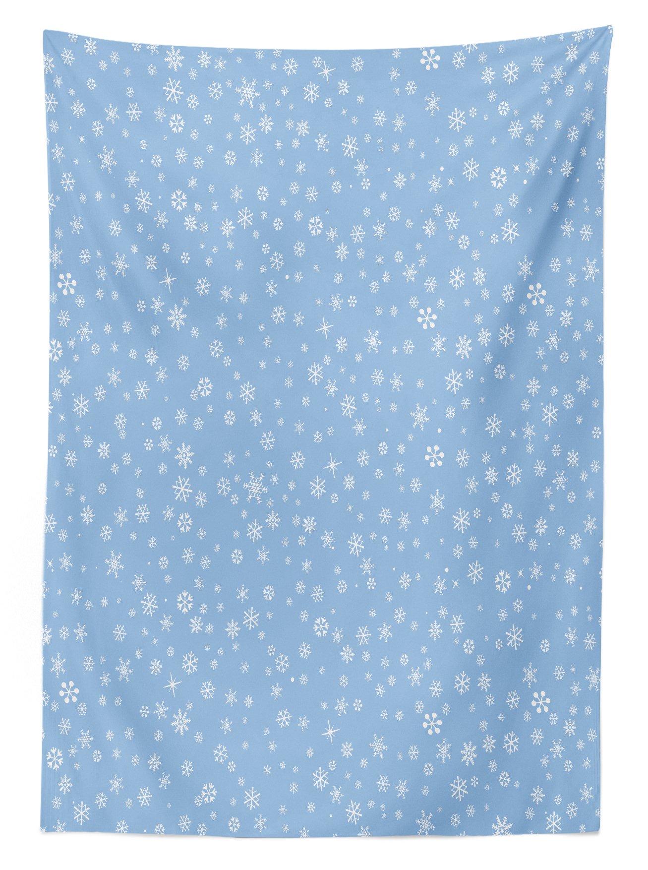 Ambesonne Winter Snowflake Tablecloth - Waterproof Washable Outdoor Picnic Table Cover 58