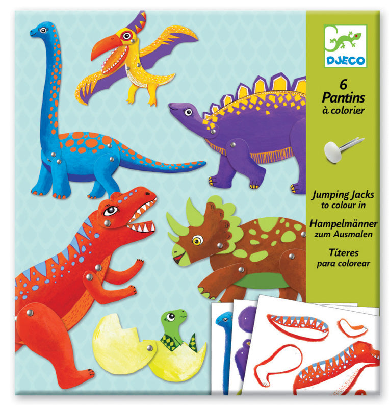 Dinos Paper Puppets - Fun DIY Dinosaur Hand Puppets for Kids, Creative Craft Activity for Classroom & Home Play