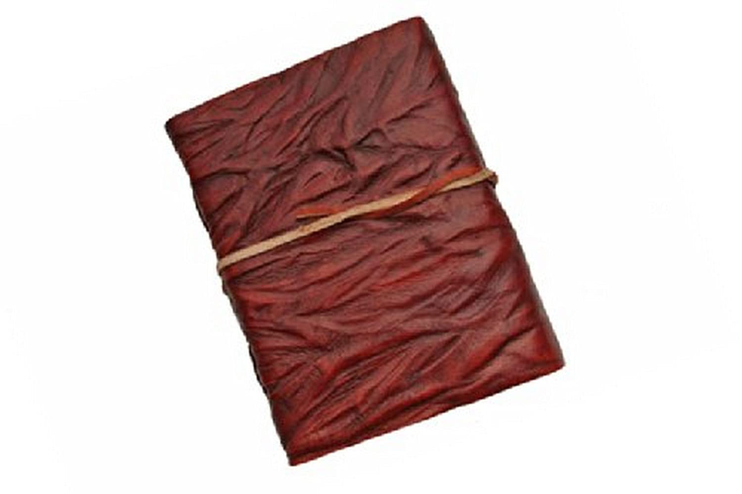 Premium Crushed Leather Journal with Strap - Handmade Vintage Writing Notebook for Men & Women - Perfect for Travel, Journaling, and Gift Giving