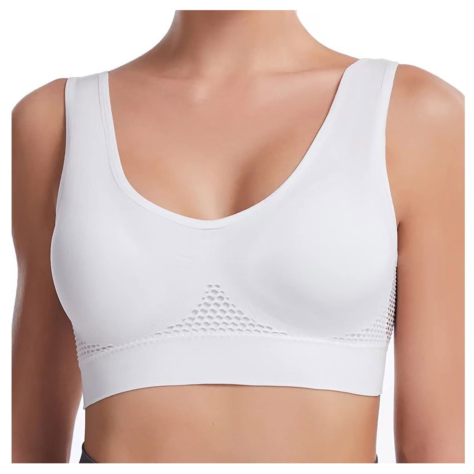 Comfort Bralette with Smoothing Fit - No-Roll Lightweight T-Shirt Bra for Everyday Wear | Perfect for Yoga, Work & Lounge