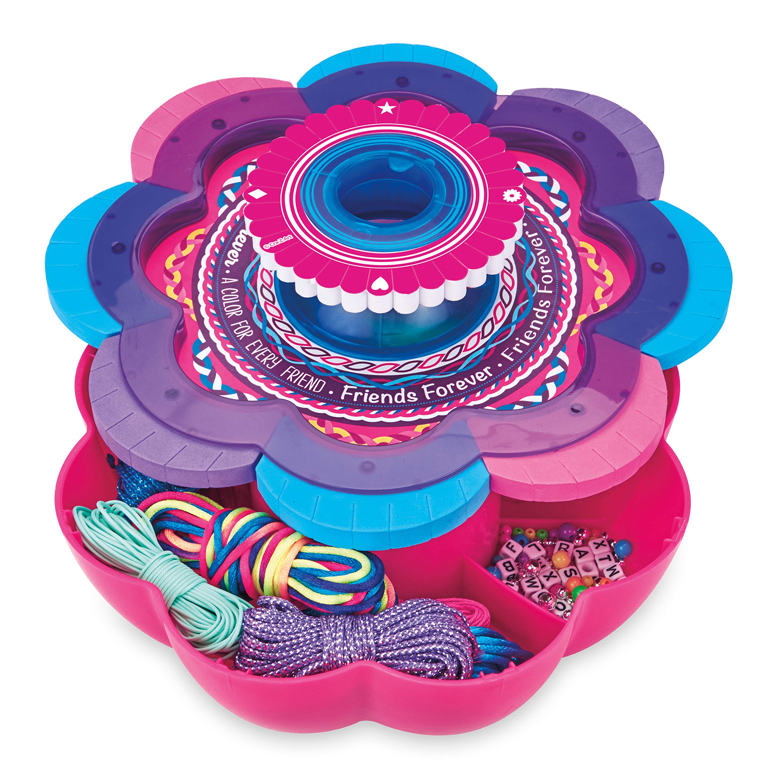 Cra-Z-Art Shimmer & Sparkle Ultimate Friendship Bracelet Maker Kit - DIY Jewelry Making Set for Kids & Teens - Perfect for Birthday Gifts, Sleepovers & Craft Parties