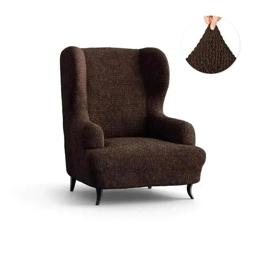 Premium Wingback Chair Slipcover - Microfiber Collection | Washable & Stretchable Furniture Protector for Living Room, Office, or Bedroom
