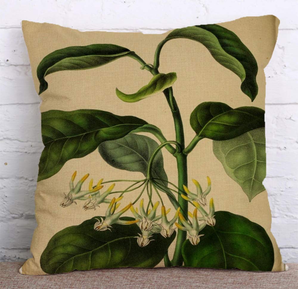 Waterproof Cushion Covers 45x45cm - Tropical Rainforest & Cactus Design Pillow Cases for Indoor/Outdoor Use - Perfect for Sofa, Bench, Living Room Decor & Patio Furniture Protection