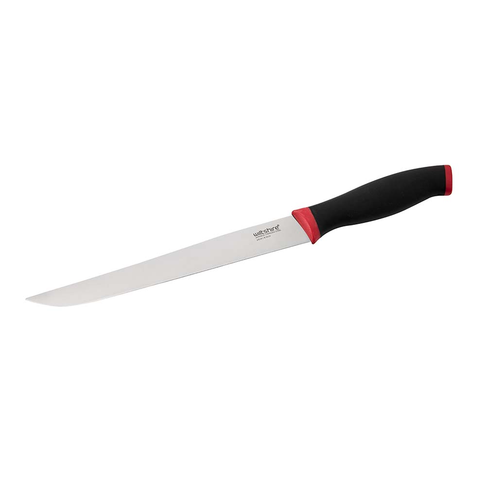 Premium Soft Touch Carving Knife 20cm - Ergonomic Kitchen Knife for Slicing Meat, Roasts & Vegetables - Perfect for Home Chefs & Professional Kitchens