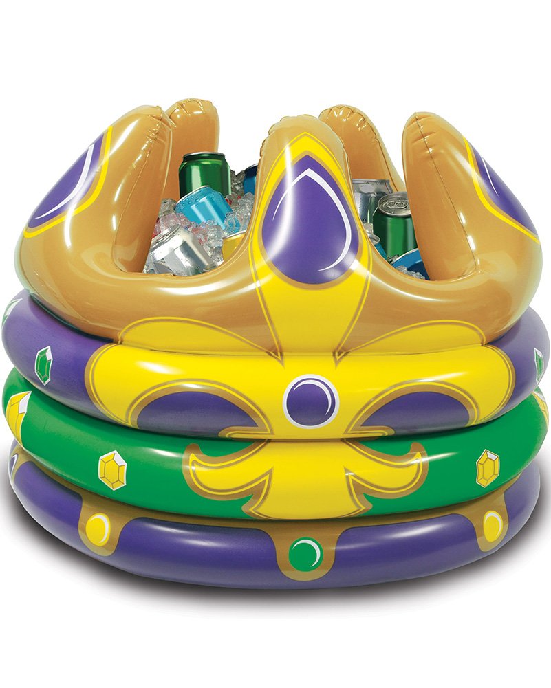 Beistle Inflatable Crown Cooler - Party Drink Holder for Birthdays, Bachelorette & Themed Events - Fun Novelty Accessory for Pool Parties, BBQs and Celebrations