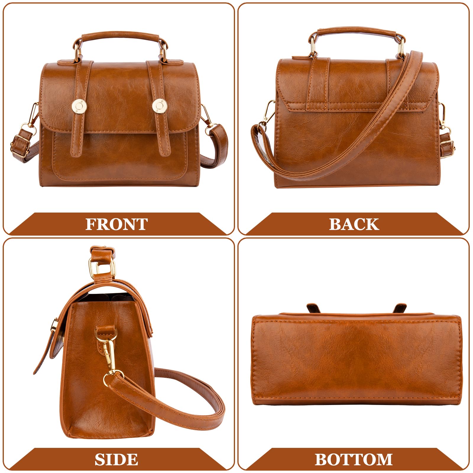 Stylish Women's Crossbody Shoulder Bag - Soft PU Leather Small Purse & Trendy Tote Clutch - Perfect for Daily Use, Shopping, Travel & Parties