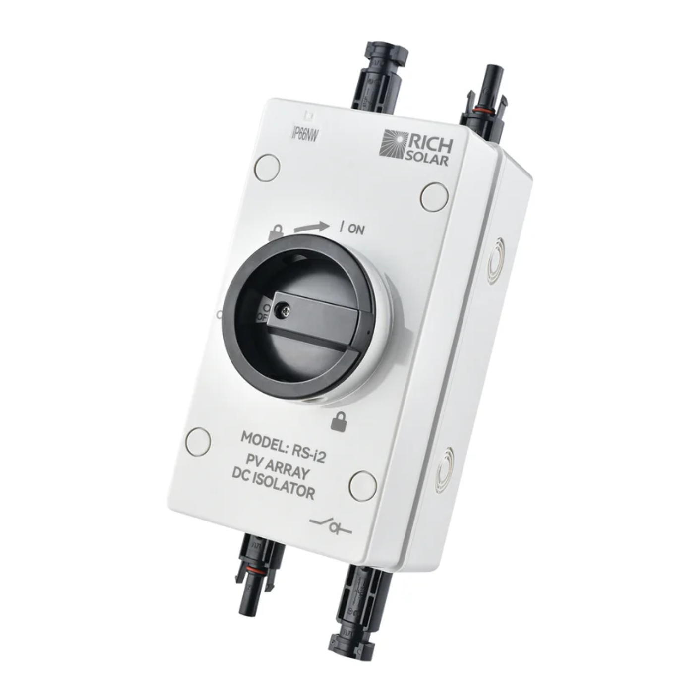 Rich Solar 30A 600V DC PV Disconnect Switch - Heavy Duty Solar Panel Isolator for Off-Grid Systems, RV, Marine & Home Solar Power Applications