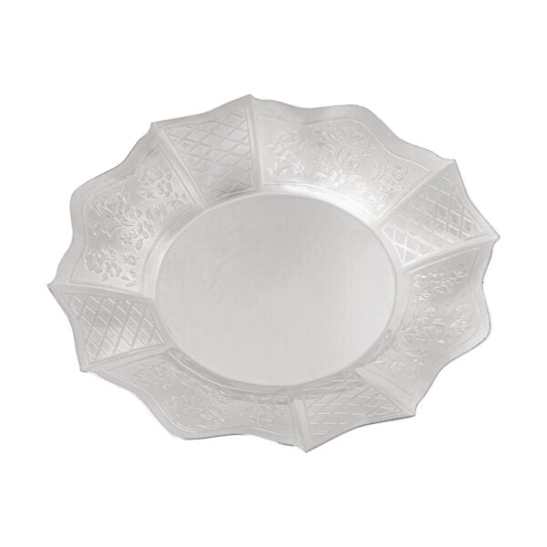 5-Pack Round Kiddush Cups with Matching Trays - Elegant Jewish Ritual Wine Goblets for Shabbat, Passover & Holidays - Perfect for Religious Ceremonies & Home Decor