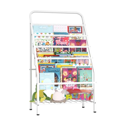 White/4-tier Bookcase for Kids