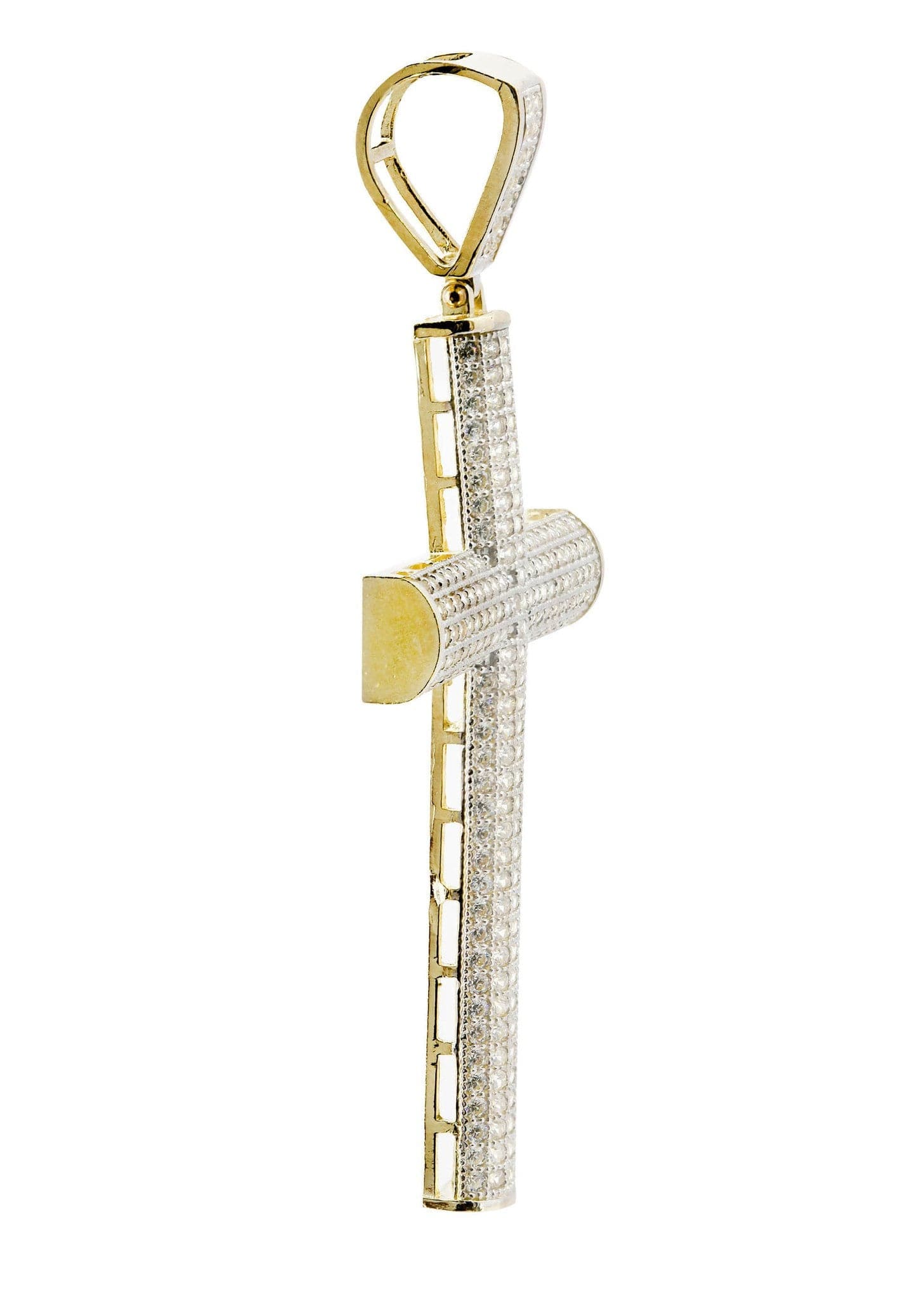 10K Gold Cross Pendant Necklace - 6.5 Grams Durable Religious Jewelry for Women & Men - Perfect for Baptism, Confirmation, and Everyday Wear
