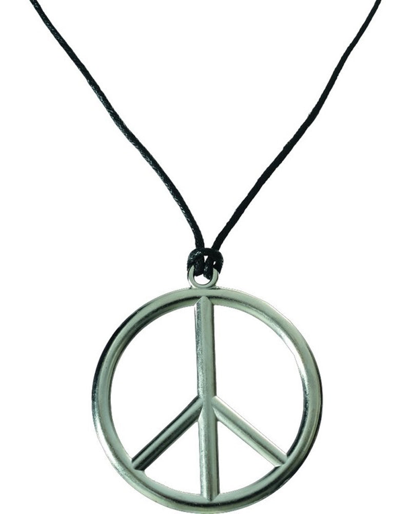 60s Peace Sign Necklace - Vintage Hippie Jewelry for Women & Men - Perfect for Music Festivals, Boho Fashion & Peace Lovers