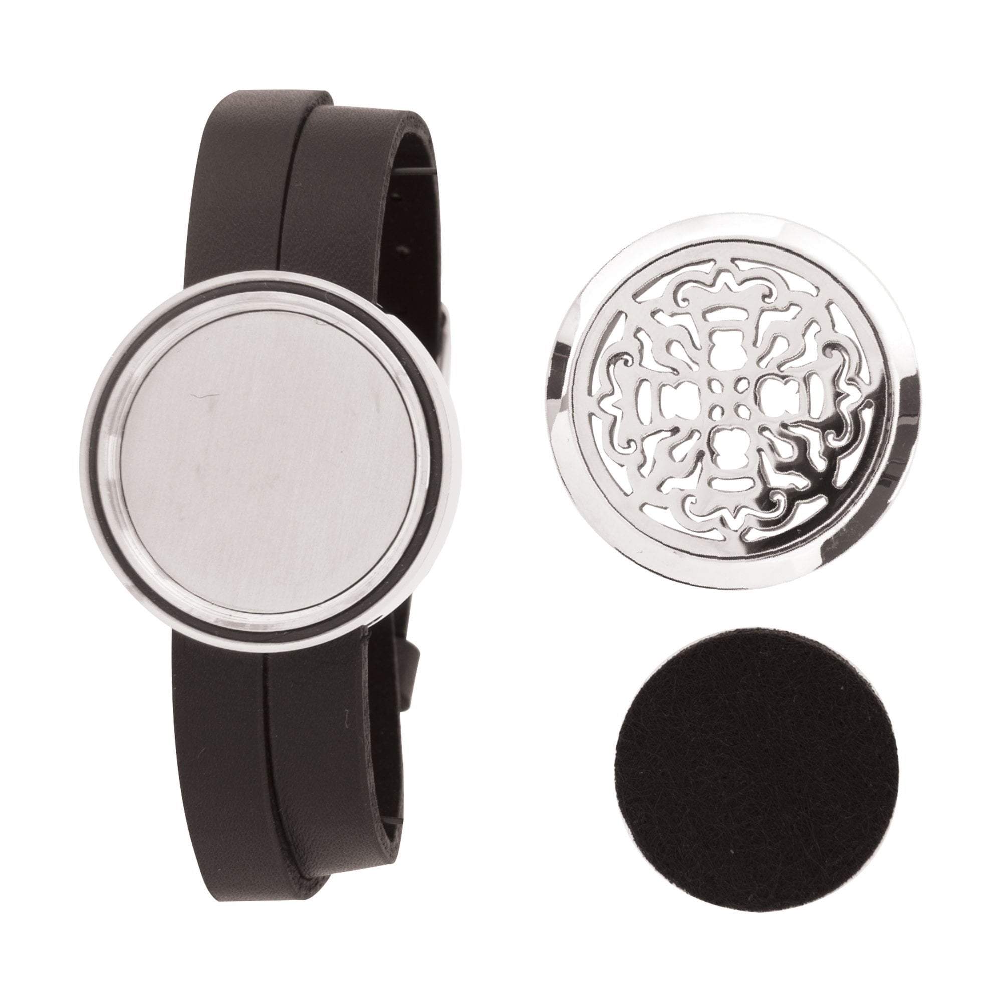 Ancient Cross Aromatherapy Locket Bracelet for Women - Essential Oil Diffuser Necklace for Stress Relief & Relaxation - Perfect for Yoga, Meditation & Spiritual Healing