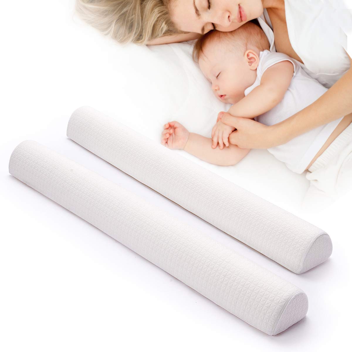 Shinnwa Bed Bumpers & Safety Rails for Toddlers - 2-Piece Adjustable Bed Barrier Guard for Crib, Twin, Full, Queen & King Size Beds | Childproof Bed Rail for Kids & Babies | Perfect for Nursery, Daycare & Home Safety