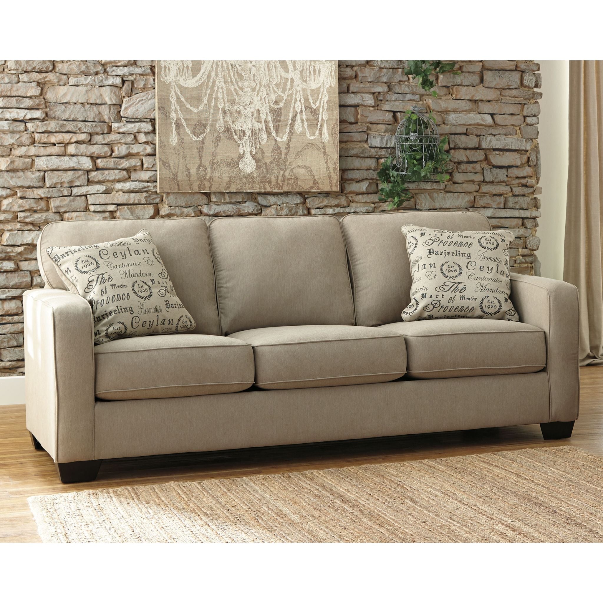 Alenya Sofa - Modern 3-Seater Fabric Couch for Living Room, Comfortable and Stylish Home Furniture - Perfect for Family Gatherings, Movie Nights, and Relaxing