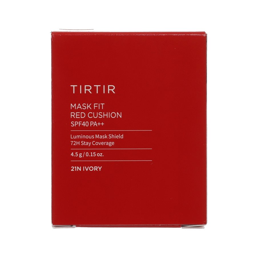 TIRTIR Mask Fit Red Cushion Mini 21N (4.5g) - Lightweight Compact Cushion Foundation for On-the-Go Touch Ups & Natural Everyday Makeup