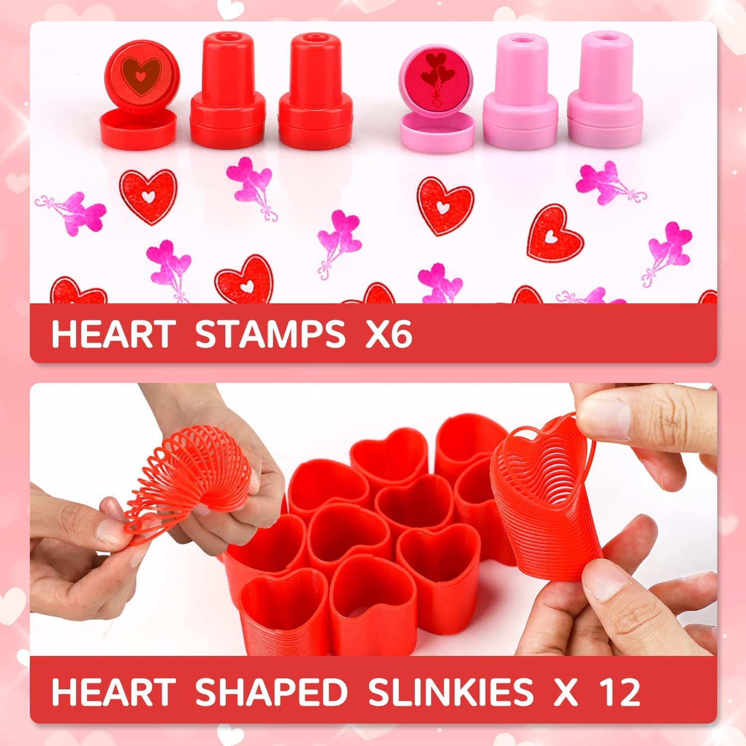 TOY Life 630 Pcs Valentine's Day Party Favors for Kids - Classroom Exchange Gifts, Goodie Bags, Cards & Love Stickers - Perfect for School Valentine's Parties & Gift Exchanges