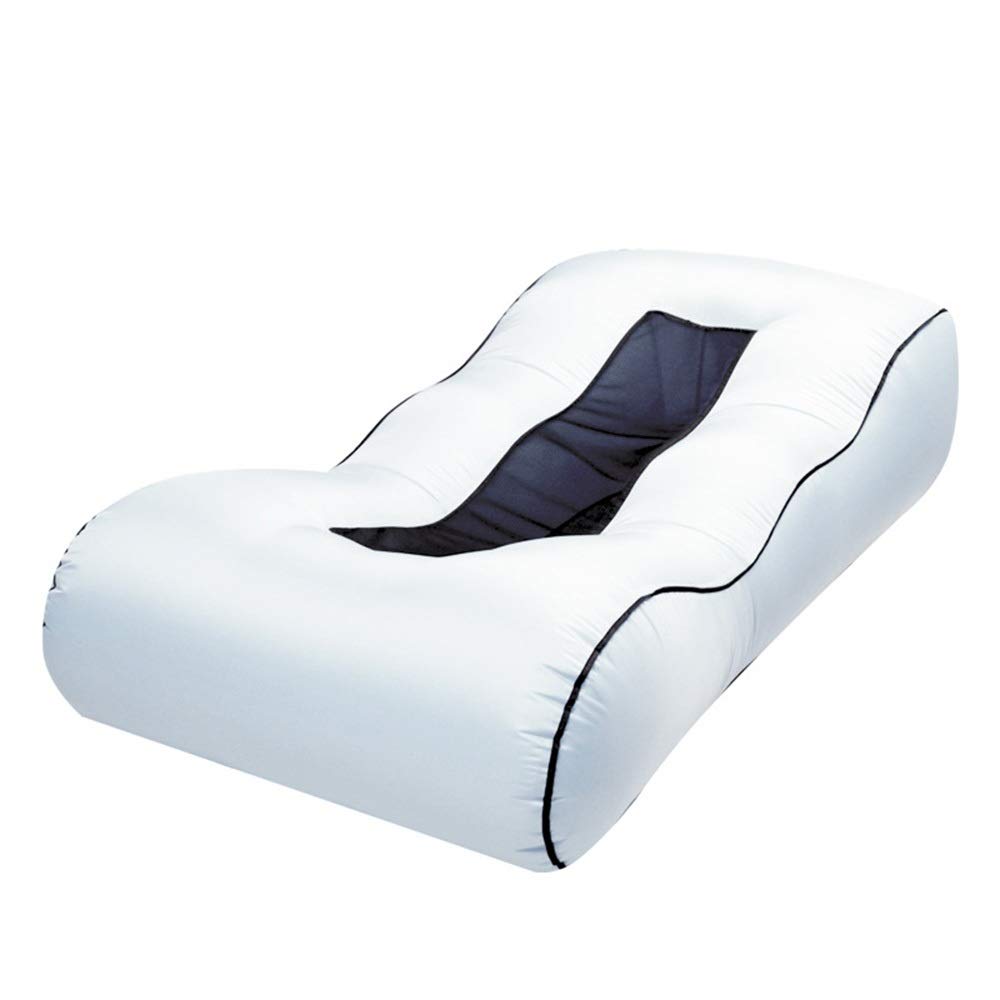 **Axdwfd Zero Gravity Chair - Inflatable Recliner with Anti-Air Leak, Foldable & Portable Air Sofa for Outdoor, Beach, Camping, Pool - White (190x85x40cm) - Perfect for Relaxing, Lounging & Sunbathing**