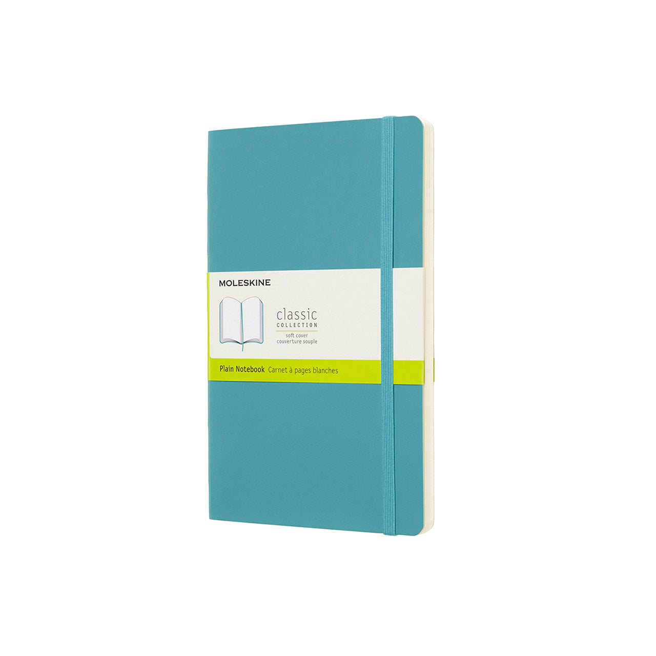 Classic Large Soft Cover Notebook - Plain Reef Blue | Premium Journal for Writing, Sketching & Note Taking | Ideal for School, Office & Travel