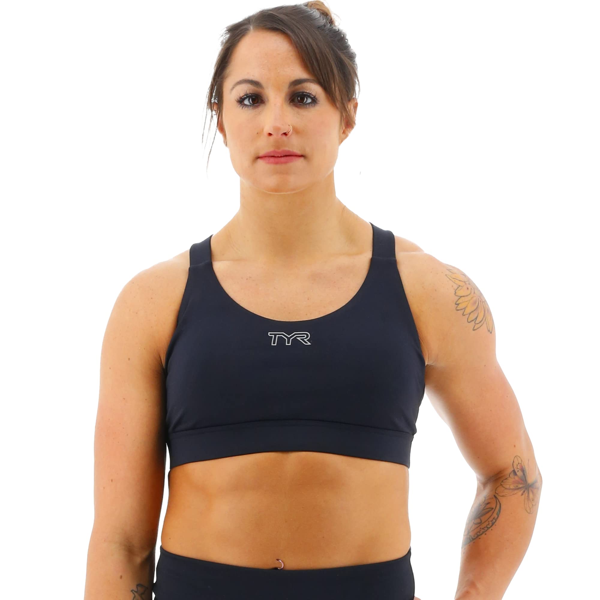 TYR Women's Crossback Performance Sports Bra - High Support Workout Bra for Running, Yoga & Gym - Moisture Wicking & Breathable Activewear