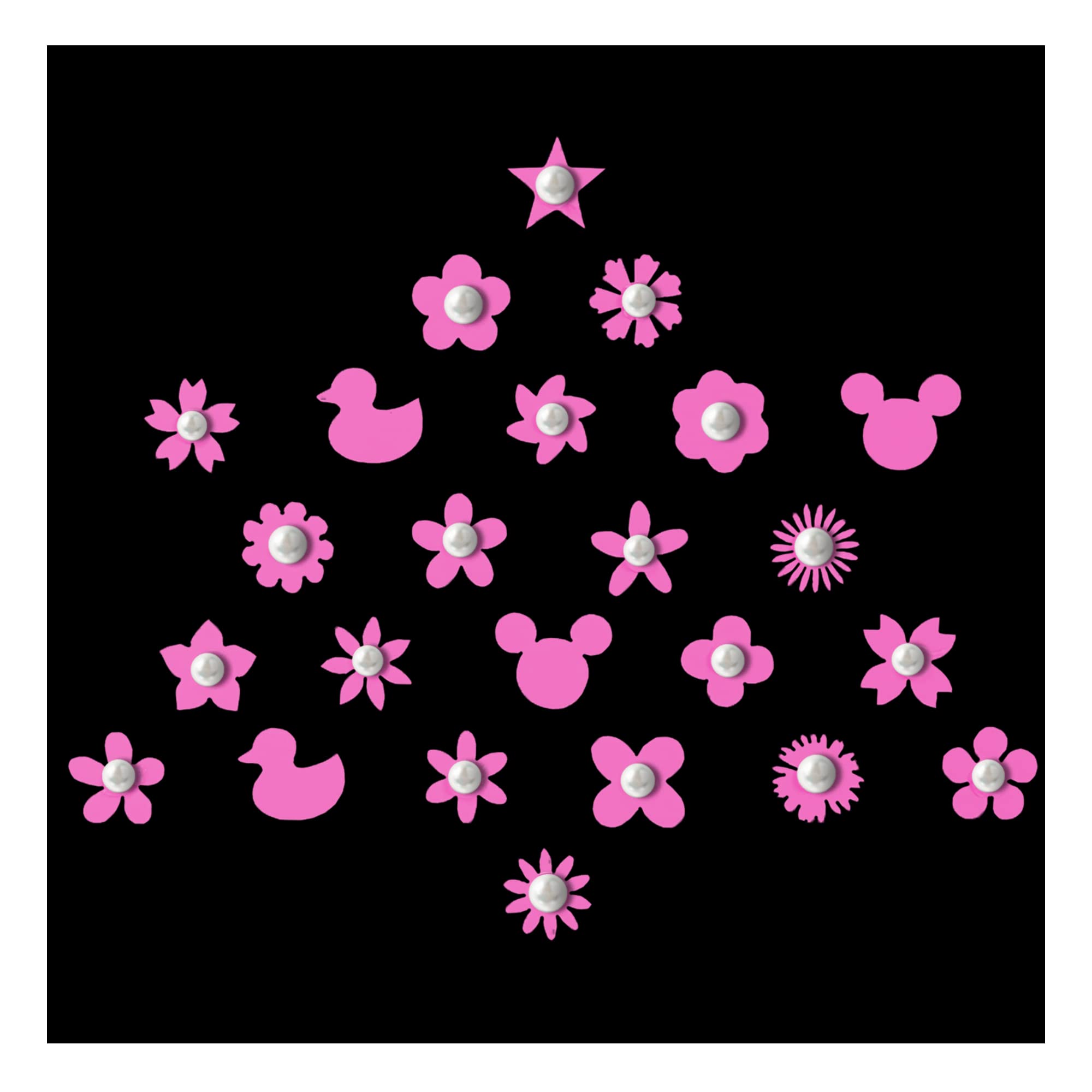 Comet Busters Cute Pink Baby Bindis - 6mm Kids Face Decoration Stickers for Festivals & Parties (Pack of 50) - Perfect for Diwali, Halloween & Birthday Celebrations (BB030)