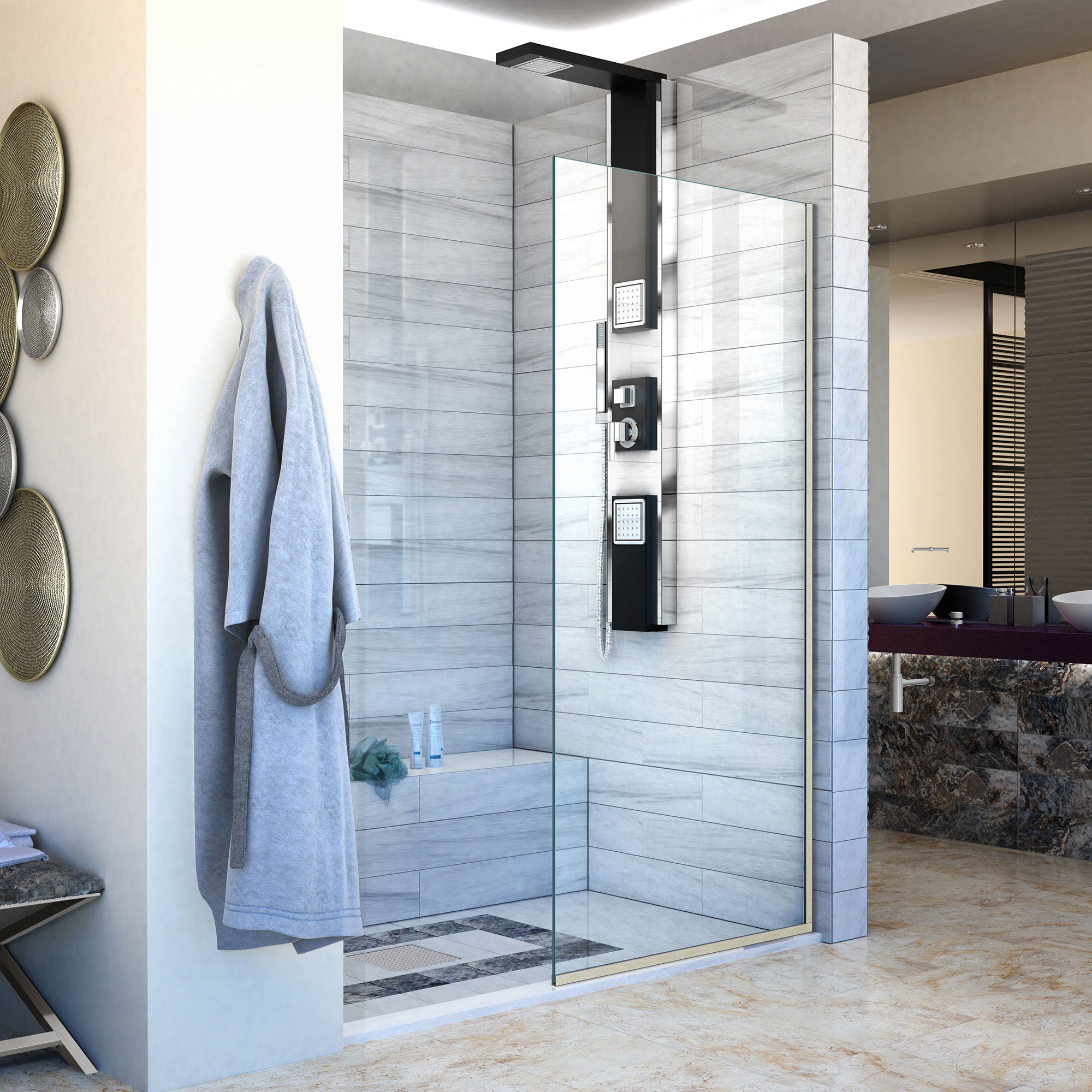 DreamLine Linea Frameless Shower Screen 34