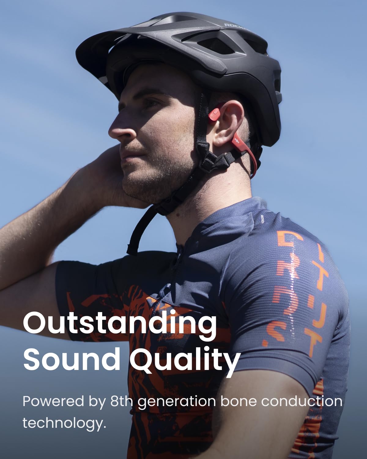 SHOKZ OpenRun (AfterShokz Aeropex) Open-Ear Bluetooth Bone Conduction Sports Headphones - Sweatproof Wireless Headset for Running, Cycling & Workouts - Built-in Mic, Lightweight Headband - Perfect for Gym, Jogging & Outdoor Activities