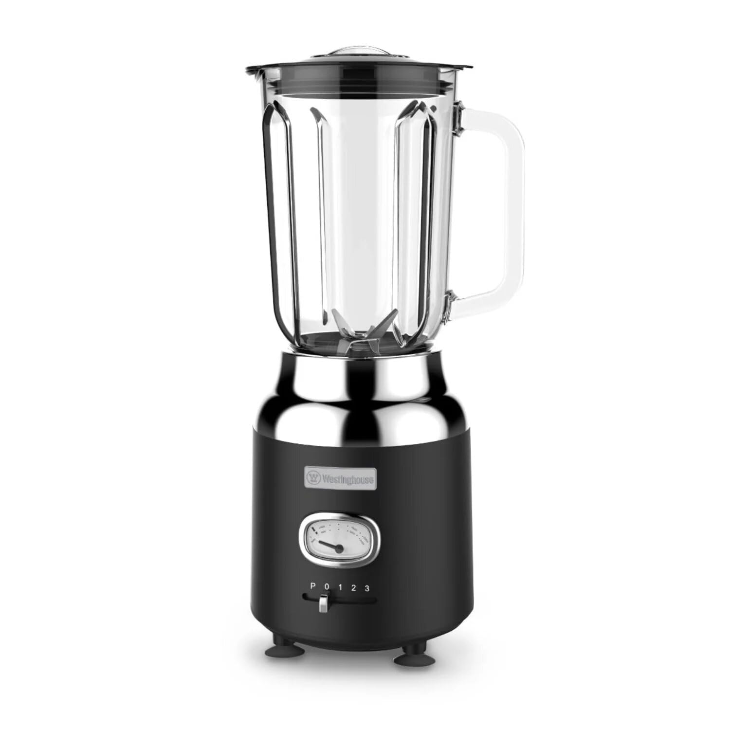 Westinghouse Retro 1.5L Table Blender - Black - Vintage Style Countertop Blender for Smoothies, Shakes & Cocktails - Perfect for Home Kitchen & Bar Use