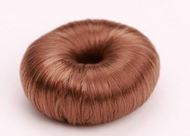 Professional Hair Donut Bun Maker - Hot Wig Hair Ring Styler for Women & Girls | Light Coffee | Perfect for Updos, Chignons, Bridal Hairstyles & Everyday Elegance